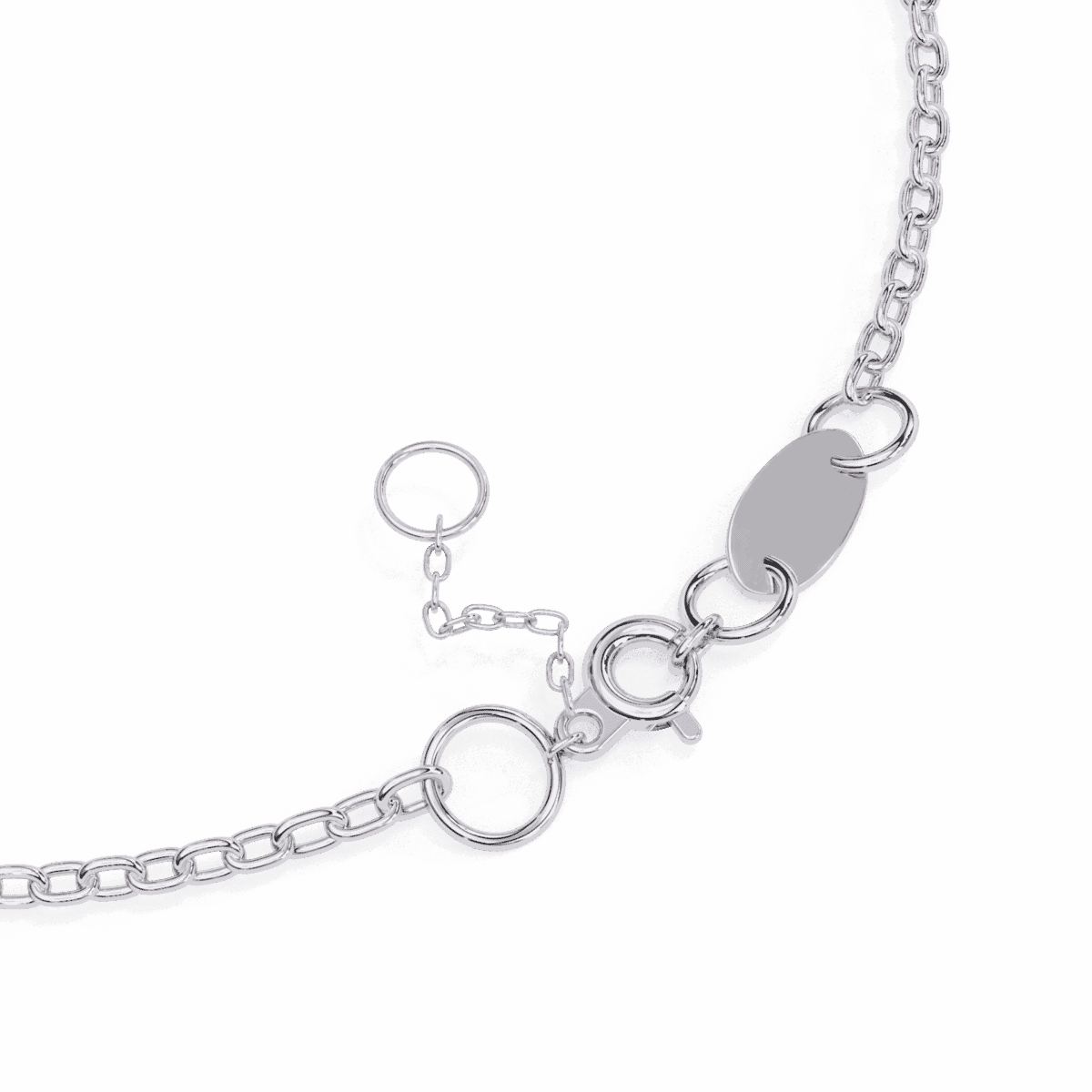 0.06 Carat Bezel Set Diamond Station Bracelet  Image 3