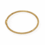 1 Carat Half Bezel Round Diamond Tennis Bracelet - Image 8