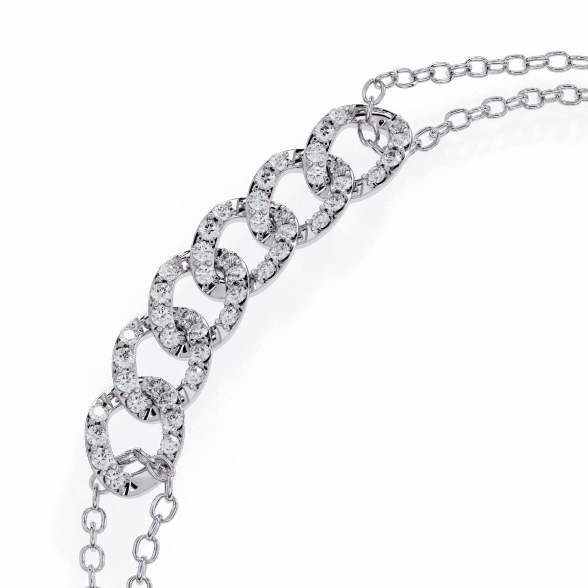 0.3 Carat Circle Cluster Diamond Bracelet  Image 2