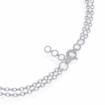 0.3 Carat Circle Cluster Diamond Bracelet - Image 4