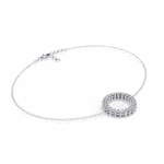 0.15 Carat Infinity Circle Diamond Bracelet