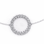 0.15 Carat Infinity Circle Diamond Bracelet - Image 2