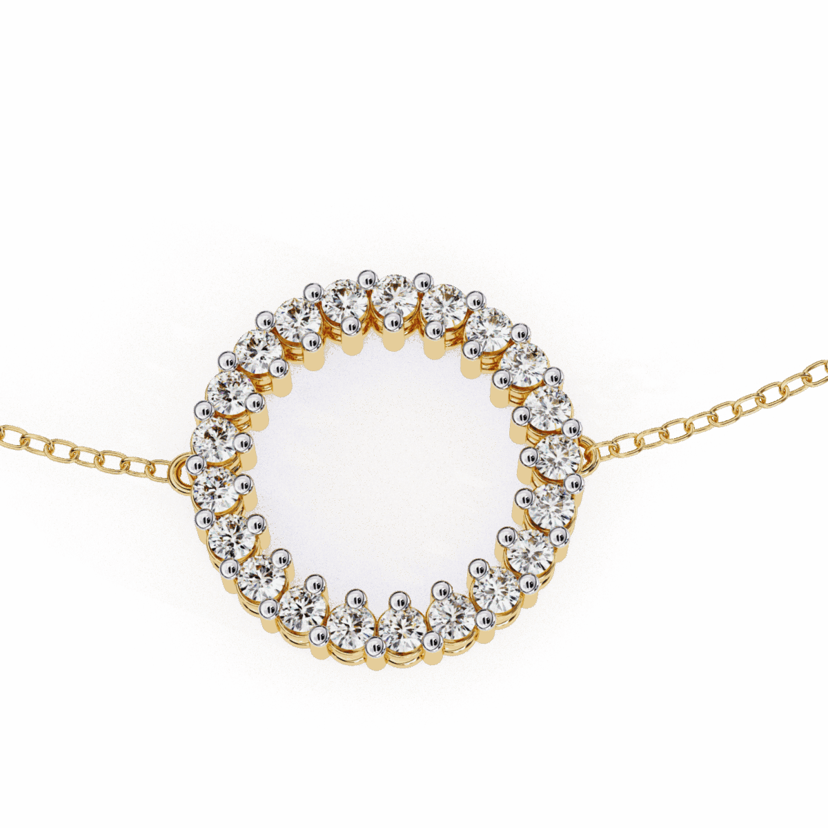 0.15 Carat Infinity Circle Diamond Bracelet  Image 6