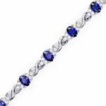 5.25 Carat Sapphire and Diamond Bloom Bracelet - Image 2
