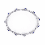 5.25 Carat Sapphire and Diamond Bloom Bracelet - Image 4