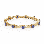 5.25 Carat Sapphire and Diamond Bloom Bracelet - Image 5