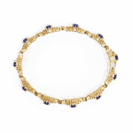 5.25 Carat Sapphire and Diamond Bloom Bracelet - Image 8
