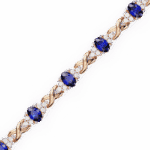 5.25 Carat Sapphire and Diamond Bloom Bracelet - Image 10