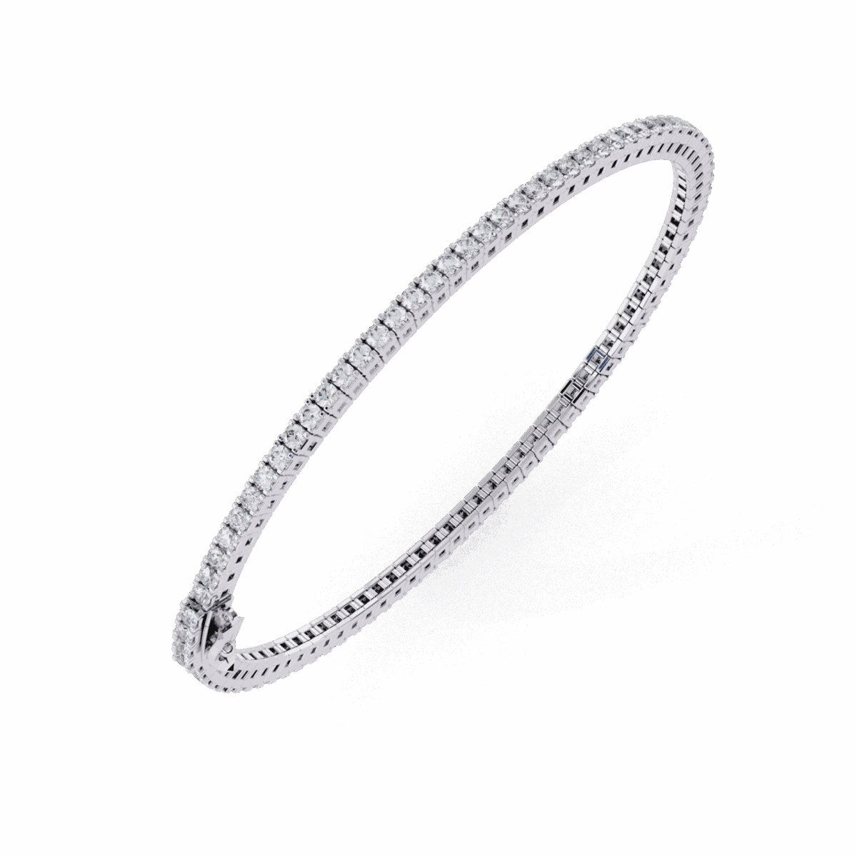 2 Carat Round Diamond Tennis Bracelet  Image 3