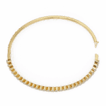 4 Carat Pear Illusion Diamond Bangle - Image 9