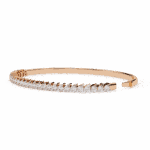 4 Carat Pear Illusion Diamond Bangle - Image 12