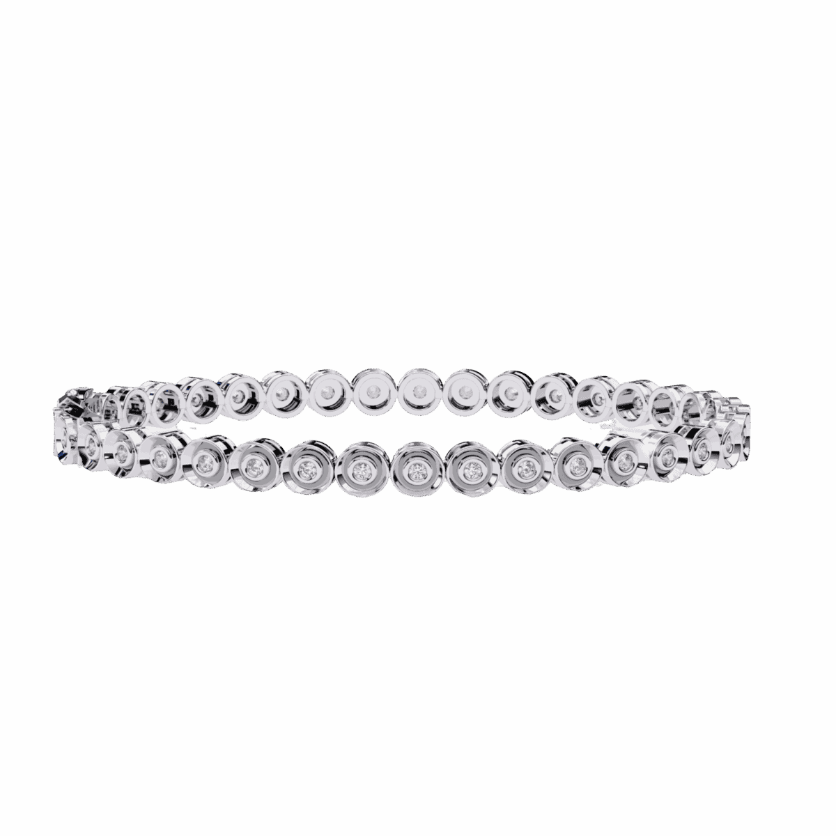 0.6 Carat Round Diamond Flexi Bangle  Image 1