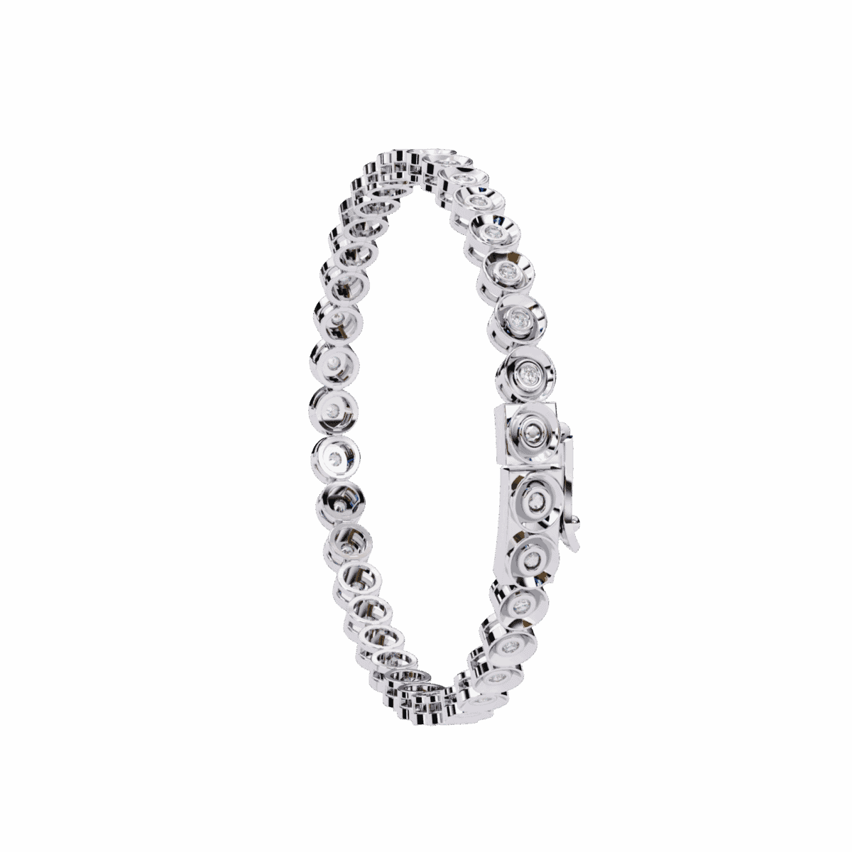 0.6 Carat Round Diamond Flexi Bangle  Image 2