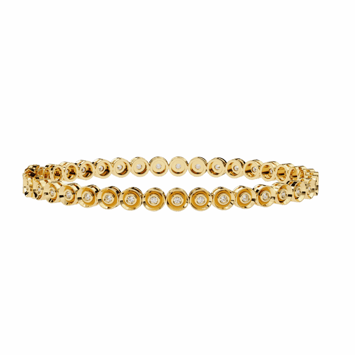 0.6 Carat Round Diamond Flexi Bangle  Image 5