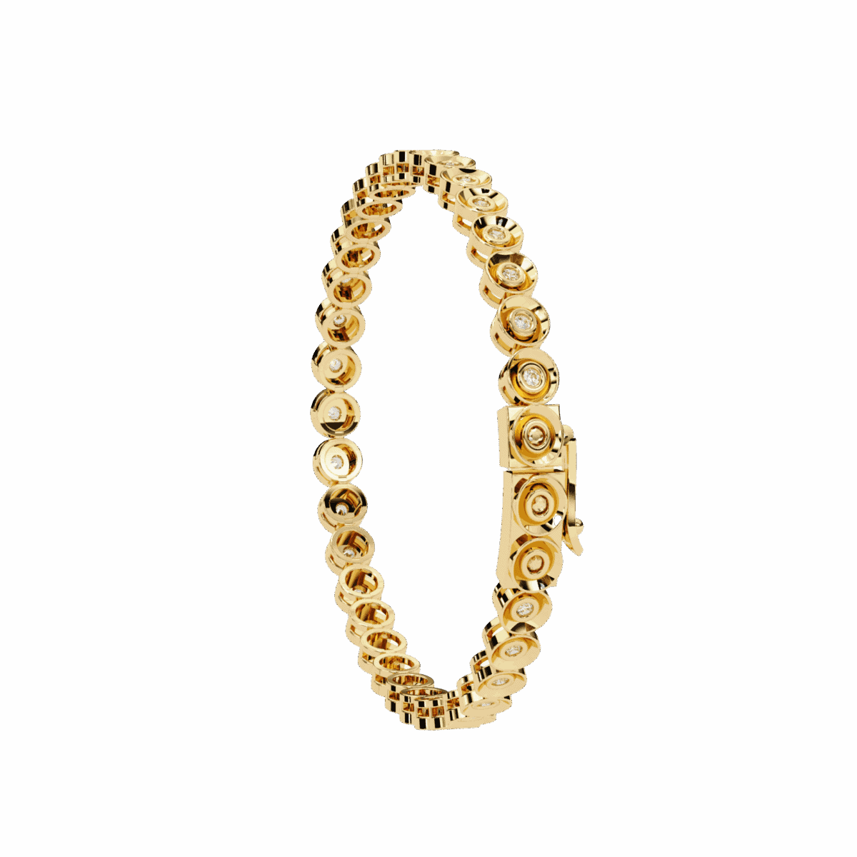 0.6 Carat Round Diamond Flexi Bangle  Image 6