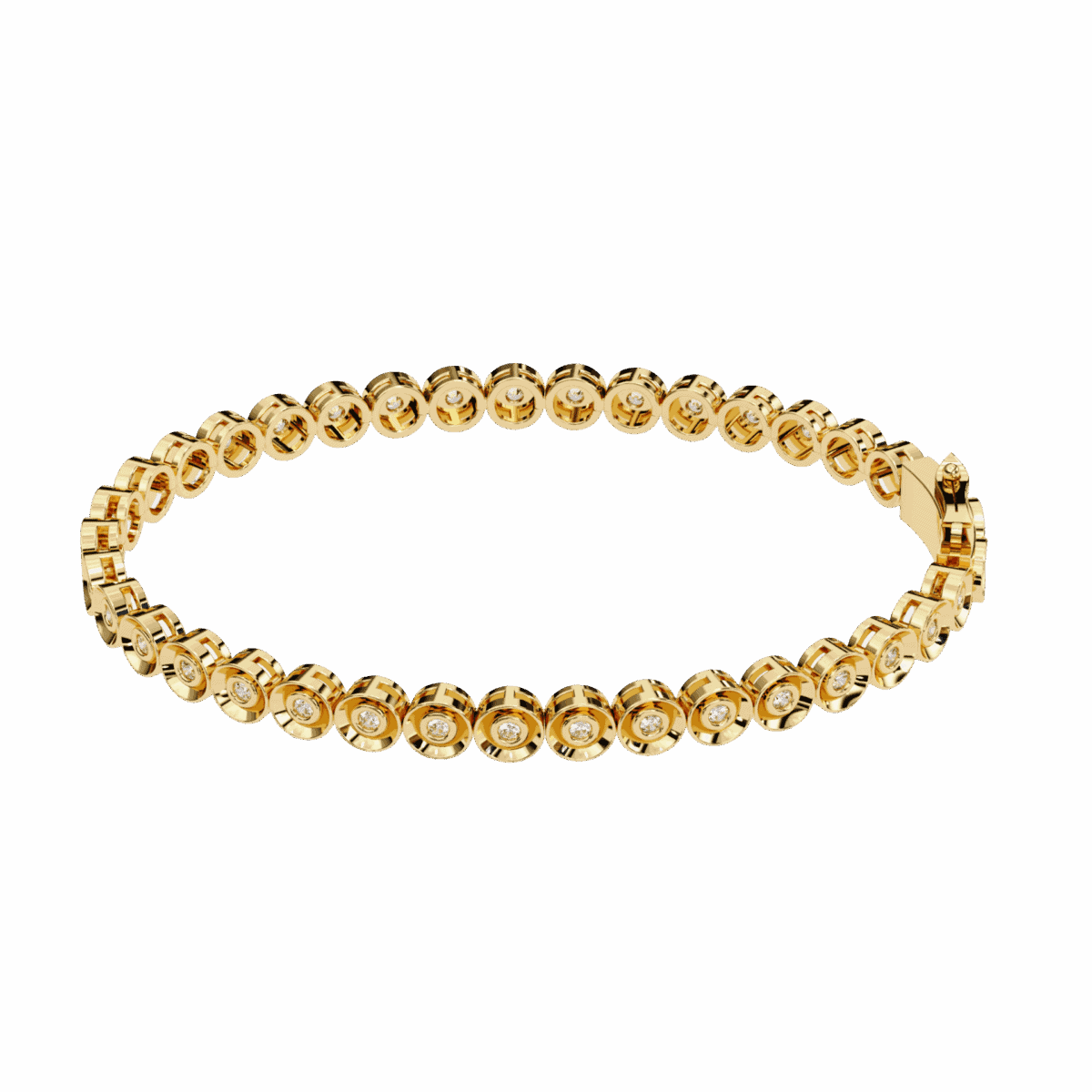 0.6 Carat Round Diamond Flexi Bangle  Image 7