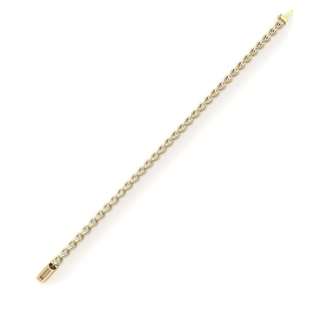 1 Carat Drop Round Diamond Tennis Bracelet  Image 5