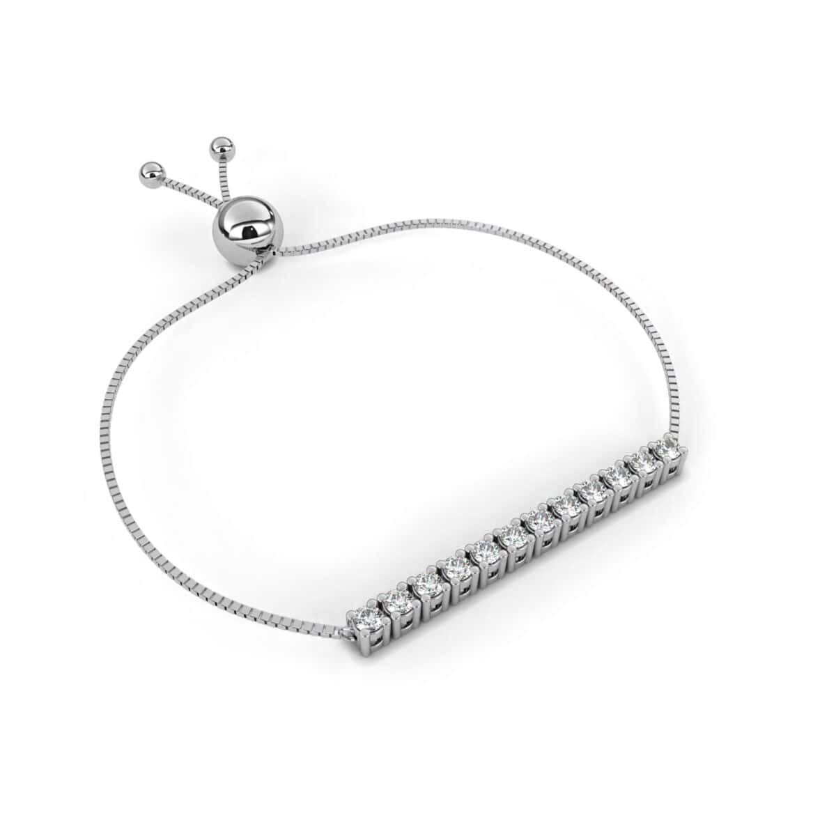 0.4 Carat Linear Bar Diamond Bracelet  Image 2