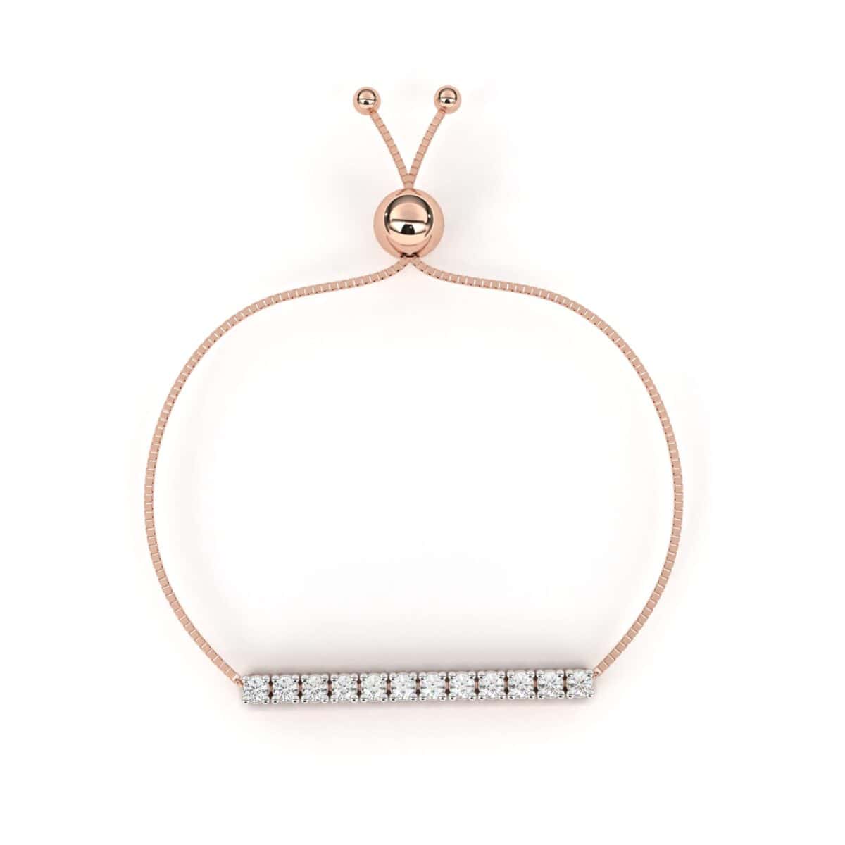 0.4 Carat Linear Bar Diamond Bracelet  Image 7