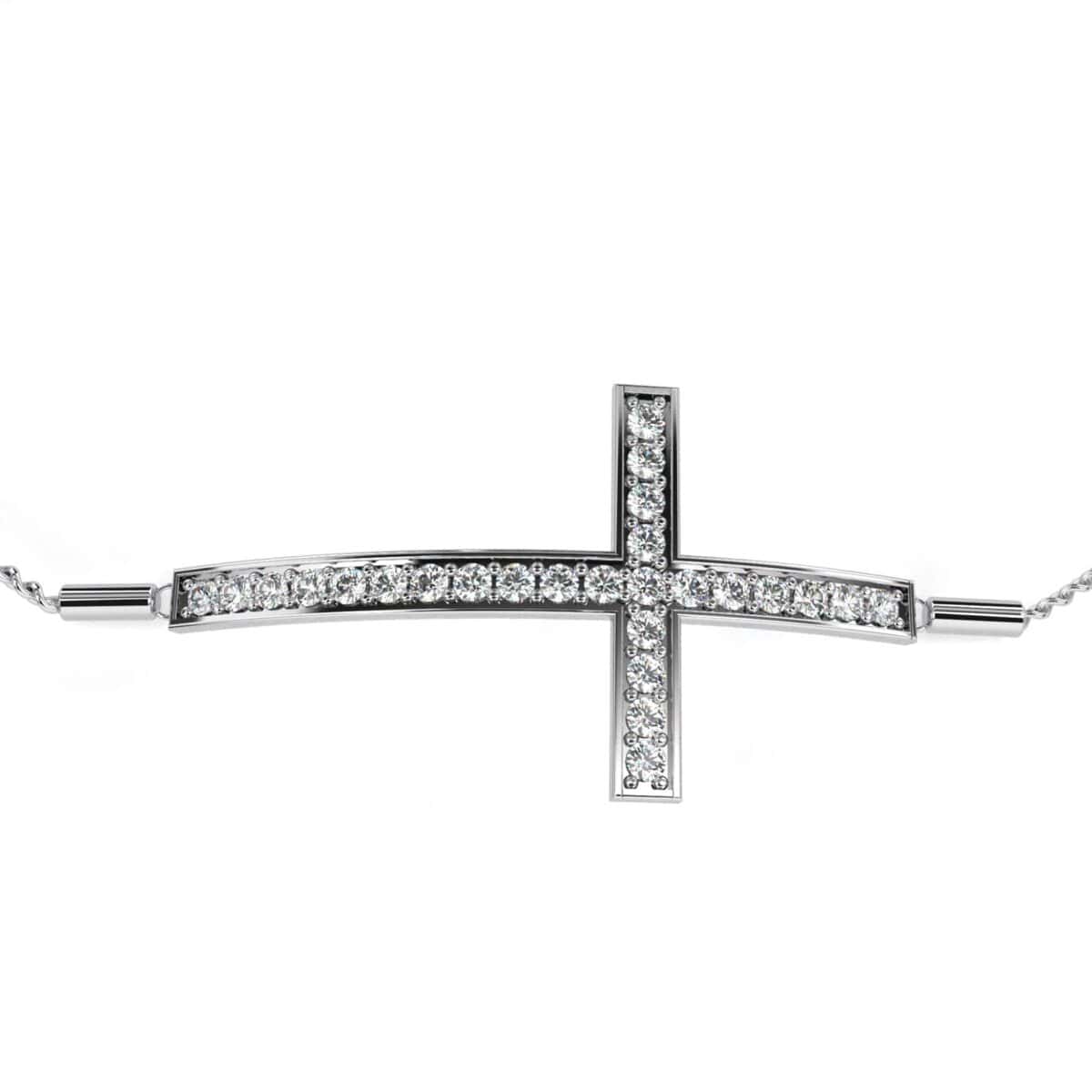 0.3 Carat Diamond Cross Bracelet  Image 2