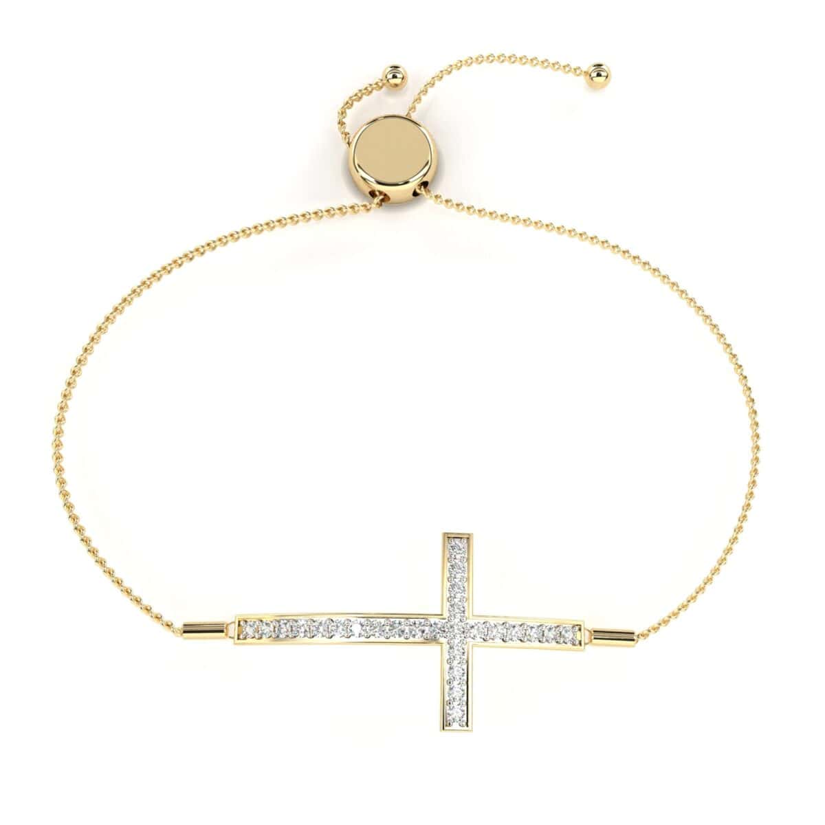 0.3 Carat Diamond Cross Bracelet  Image 5
