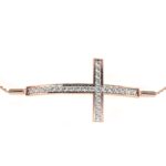 0.3 Carat Diamond Cross Bracelet - Image 10