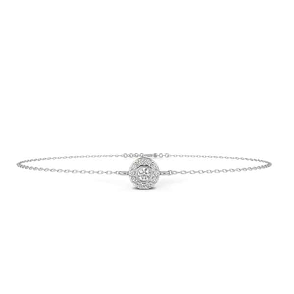 0.2 Carat Round Cluster Diamond Bracelet