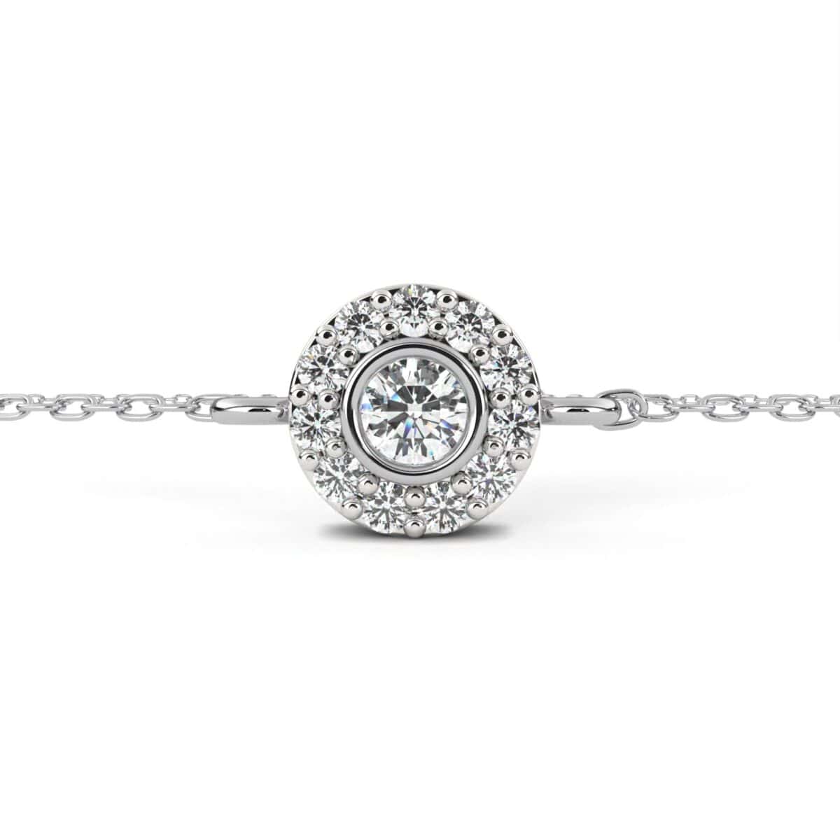 0.2 Carat Round Cluster Diamond Bracelet  Image 4