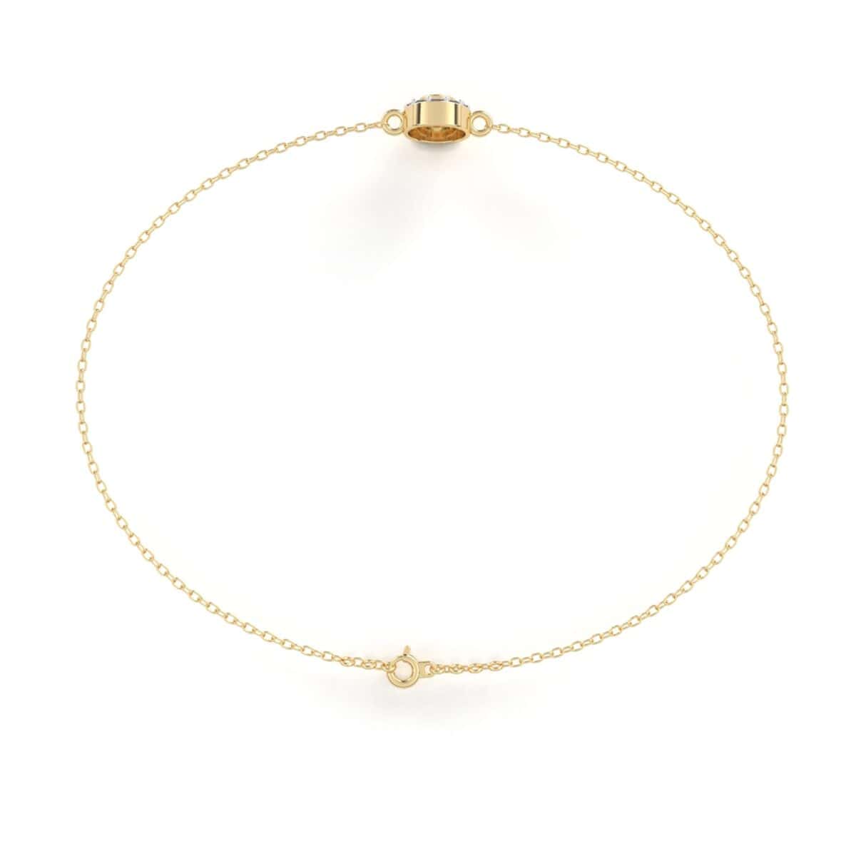 0.2 Carat Round Cluster Diamond Bracelet  Image 7