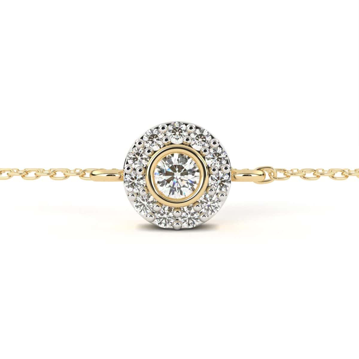 0.2 Carat Round Cluster Diamond Bracelet  Image 8