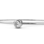 0.09 Carat Solitaire Diamond Cuff Bracelet - Image 2