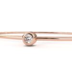 0.09 Carat Solitaire Diamond Cuff Bracelet - Image 12