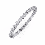 1.25 Carat Tri-Row Round Diamond Tennis Bracelet - Image 3