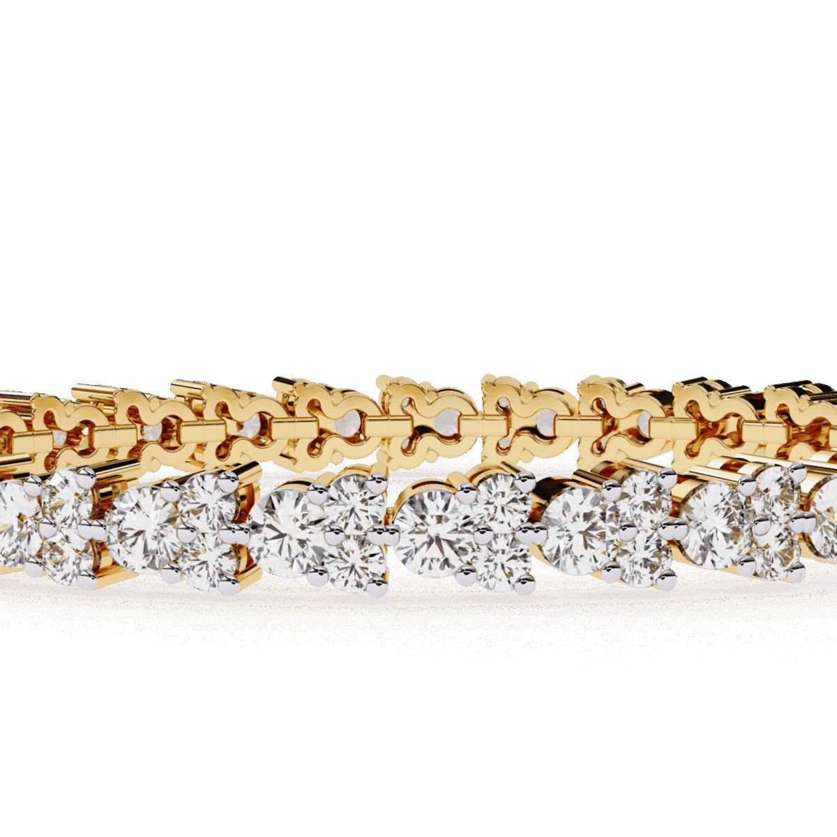1.25 Carat TriRow Round Diamond Tennis Bracelet  Image 6