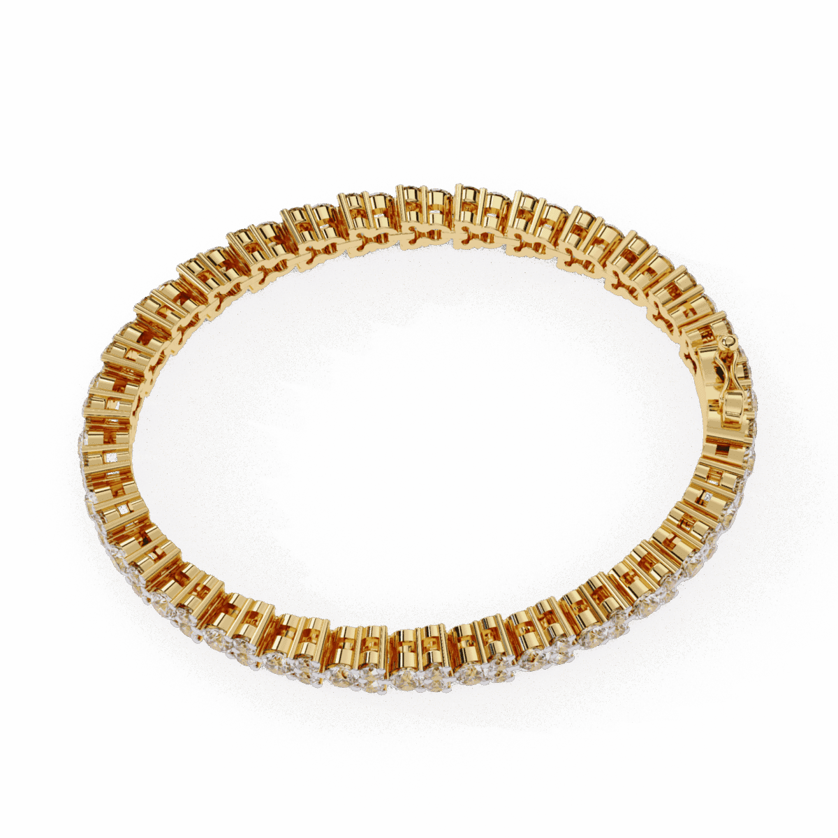 1.25 Carat TriRow Round Diamond Tennis Bracelet  Image 8