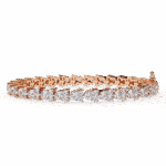 1.25 Carat Tri-Row Round Diamond Tennis Bracelet - Image 9