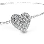 0.2 Carat Pav√© Heart Diamond Bracelet - Image 2