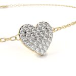 0.2 Carat Pav√© Heart Diamond Bracelet - Image 6