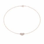 0.2 Carat Pav√© Heart Diamond Bracelet - Image 11