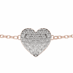 0.2 Carat Pav√© Heart Diamond Bracelet - Image 12