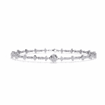 0.8 Carat Petal Line Diamond Bracelet