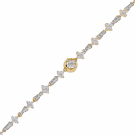 0.8 Carat Petal Line Diamond Bracelet - Image 6