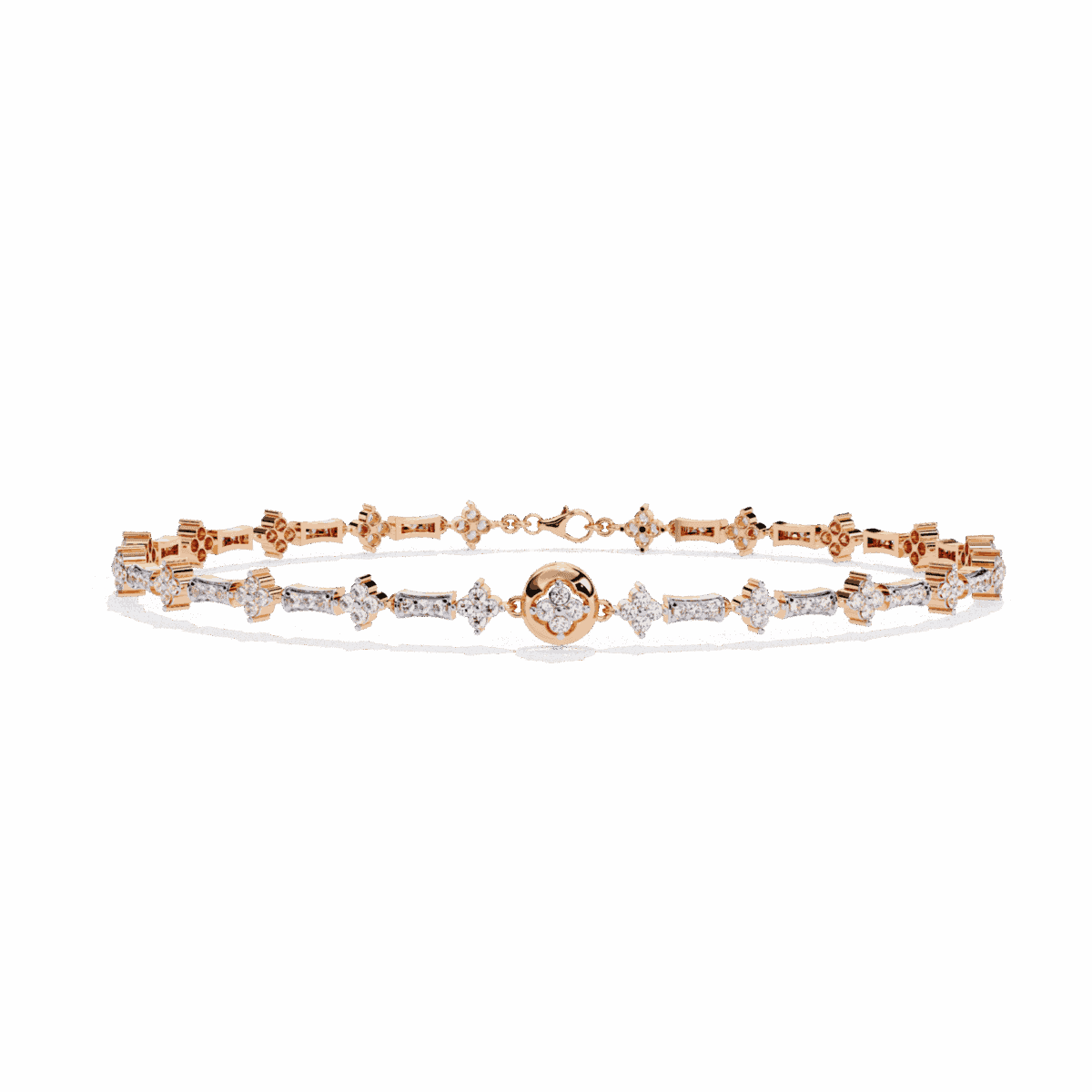 0.8 Carat Petal Line Diamond Bracelet  Image 9