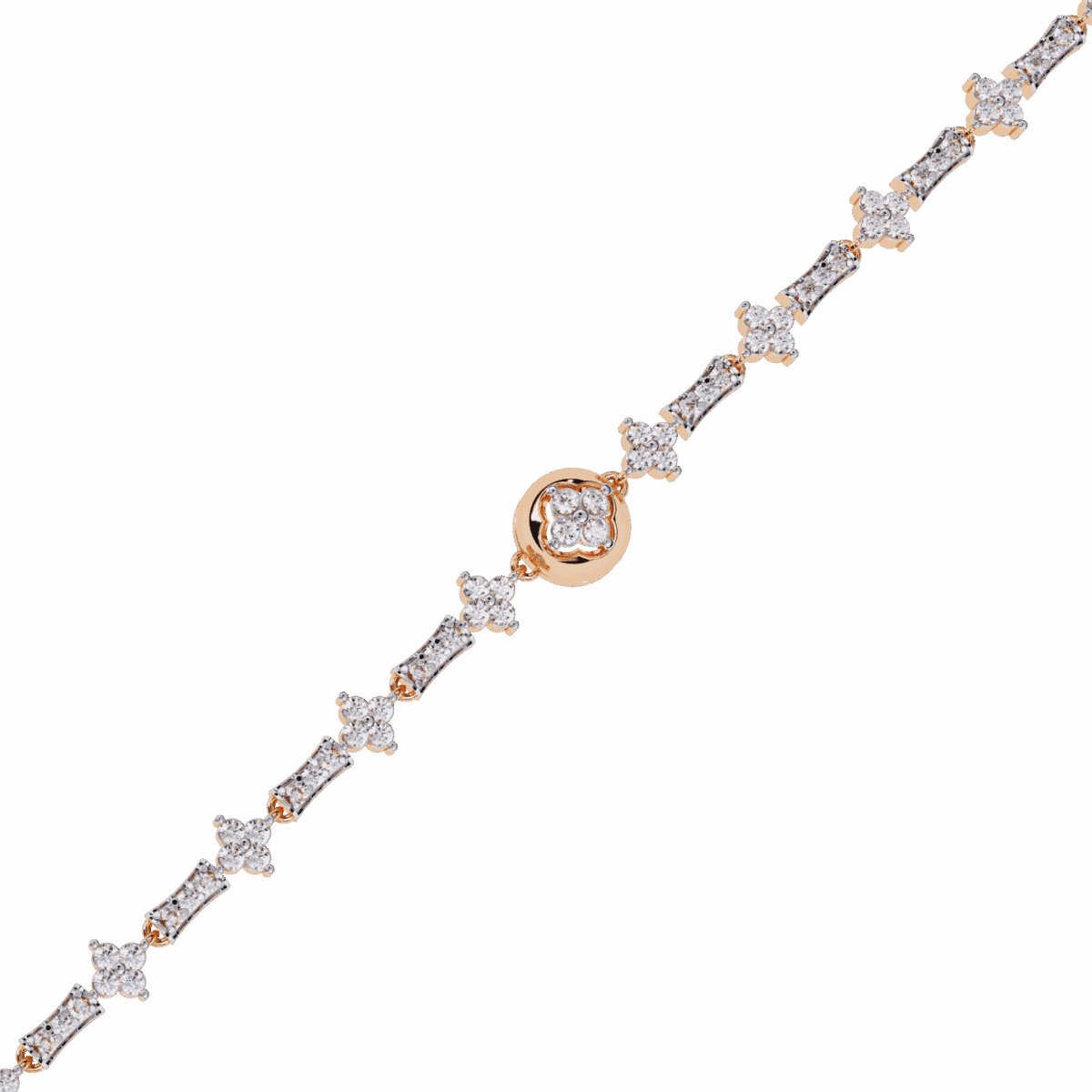 0.8 Carat Petal Line Diamond Bracelet  Image 10