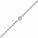 0.8 Carat Petal Line Diamond Bracelet - Image 10