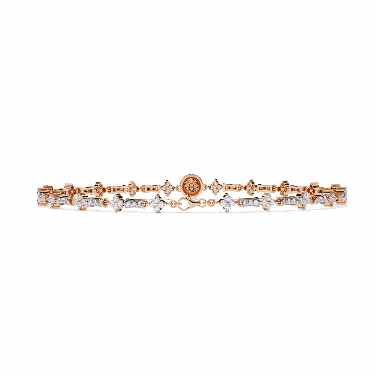 0.8 Carat Petal Line Diamond Bracelet  Image 12