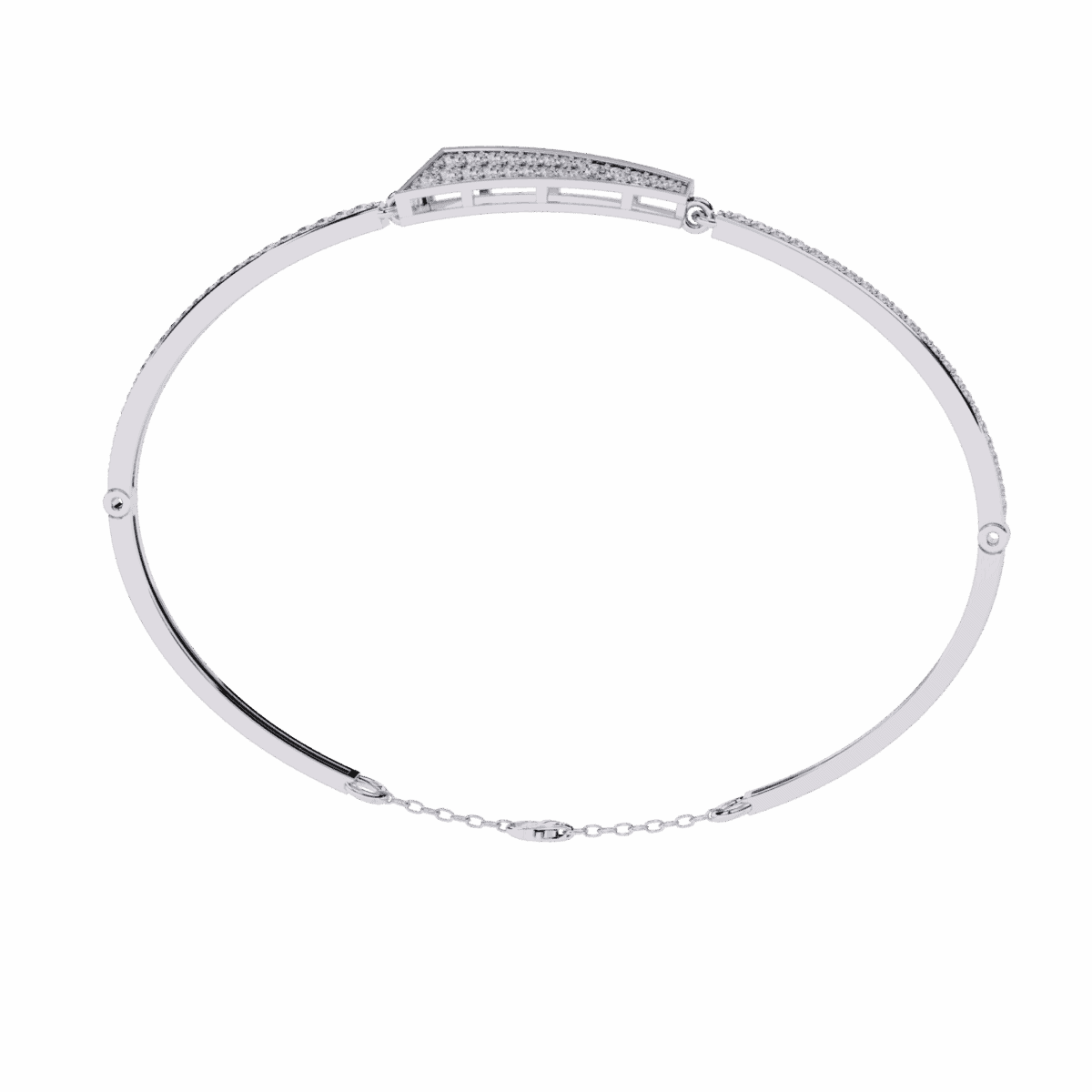 0.6 Carat Arrow Line Diamond Bangle  Image 5