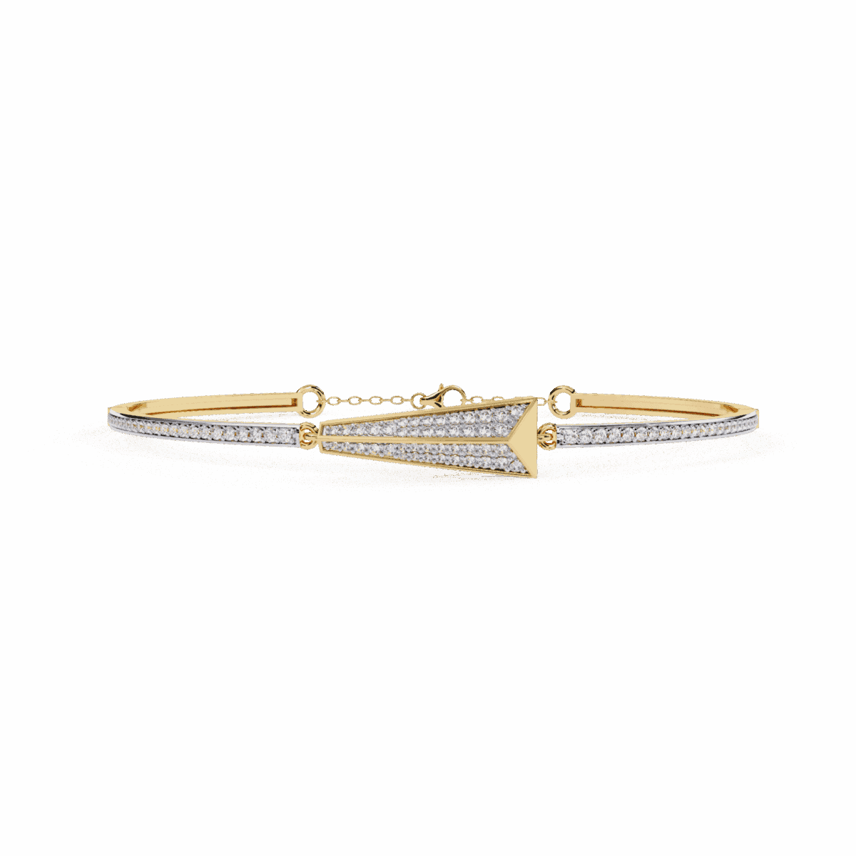 0.6 Carat Arrow Line Diamond Bangle  Image 6