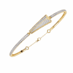 0.6 Carat Arrow Line Diamond Bangle - Image 9