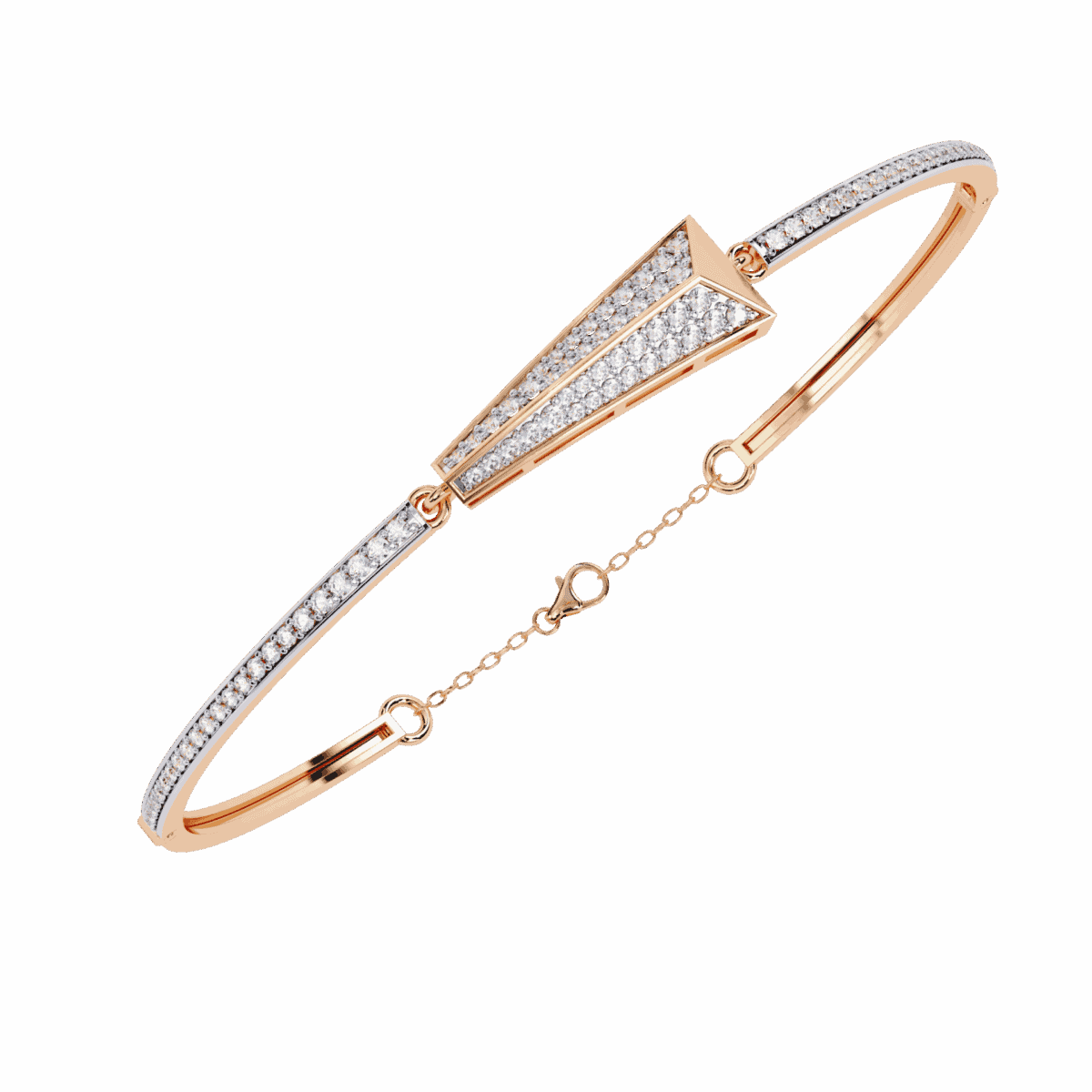 0.6 Carat Arrow Line Diamond Bangle  Image 14